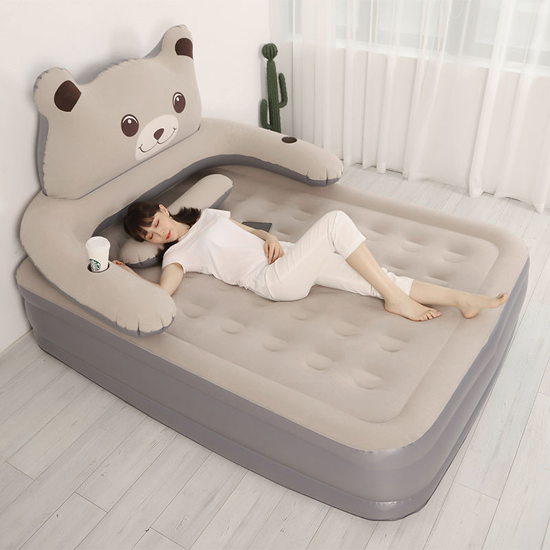 Elevated Household Double Automatic Cartoon Air Bed