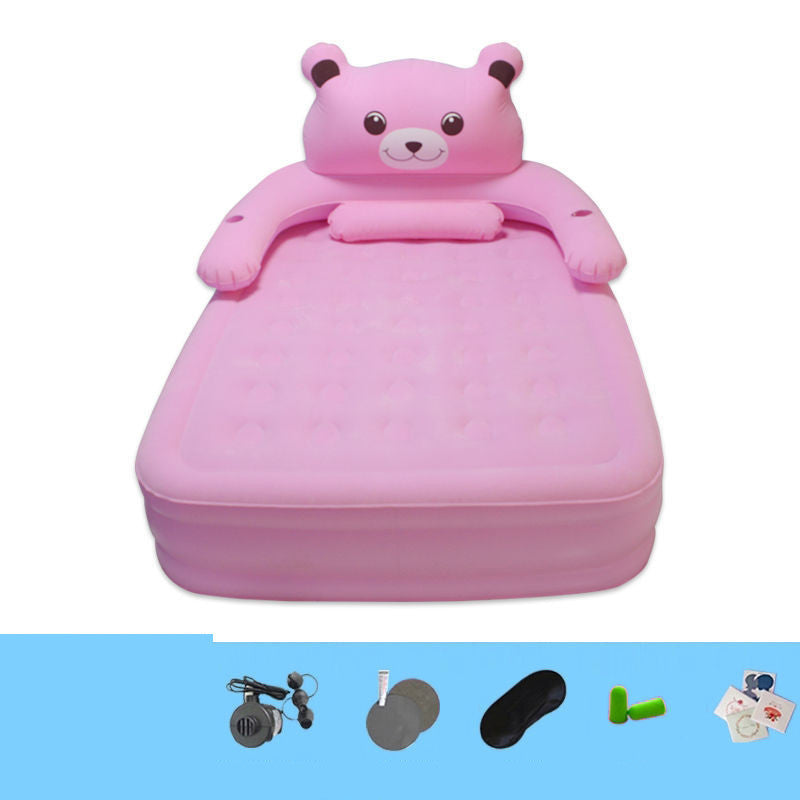 Elevated Household Double Automatic Cartoon Air Bed